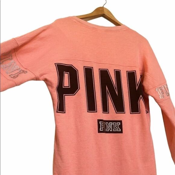 PINK Victoria’s Secret Coral Crewneck Sweatshirt - Picture 4 of 4